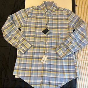 NWT Brooks Brothers Regent Supima Plaid‎ Oxford – Small